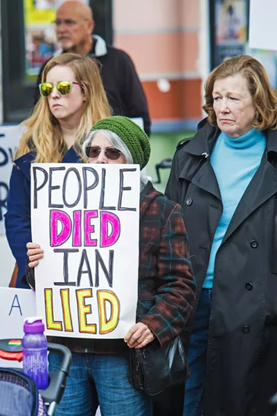 TALE OF THE TAPE Footage of SLO County Jail inmate Andrew Holland's death sparked protests and calls for Sheriff Ian Parkinson to resign. After its release, a wave of large donations flowed to the embattled sheriff's re-election campaign. - PHOTO BY JAYSON MELLOM