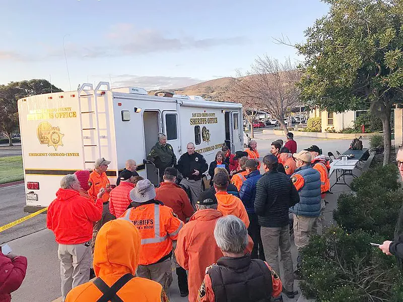 MASSIVE SEARCH San Luis Obispo Police Department investigators said they found the body of a female while searching Prefumo Canyon on March 25. The search was part of an investigation into the disappearance of 26-year-old Kristen Marti. Members of the SLO County Sheriff's Search and rescue team (pictured above) participated in the search. - PHOTO BY COURTESY OF THE SLO POLICE DEPARTMENT