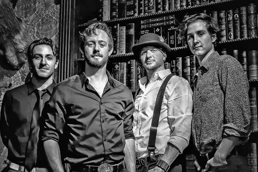ROCK ON San Francisco hard rockers Kingsborough play at the new and vastly improved Sweet Springs Saloon on April 21. - PHOTO COURTESY OF KINGSBOROUGH