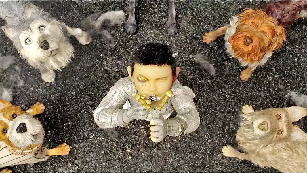 WHERE'S SPOTS? Young boy Atari Kobayashi (voiced by Koyu Rankin, center) travels to Trash Island to find his beloved Spots and receives help from some of the other dogs banished there. - PHOTOS COURTESY OF AMERICAN EMPIRICAL PICTURES
