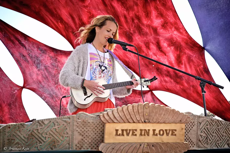 ONE OF MANY Jenny Liu (pictured) will join about 20 other performers to play the Folk-n-Soak music and yoga festival at Franklin's Hot Springs on May 11 through 13. - PHOTO COURTESY OF JONATHAN KEIM