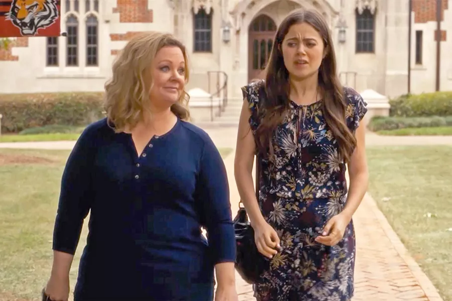SENIOR YEAR Mother-daughter duo Deanna (Melissa McCarthy) and Maddie (Molly Gordan) navigate being in college together in Life of the Party. - PHOTOS COURTESY OF NEW LINE CINEMA