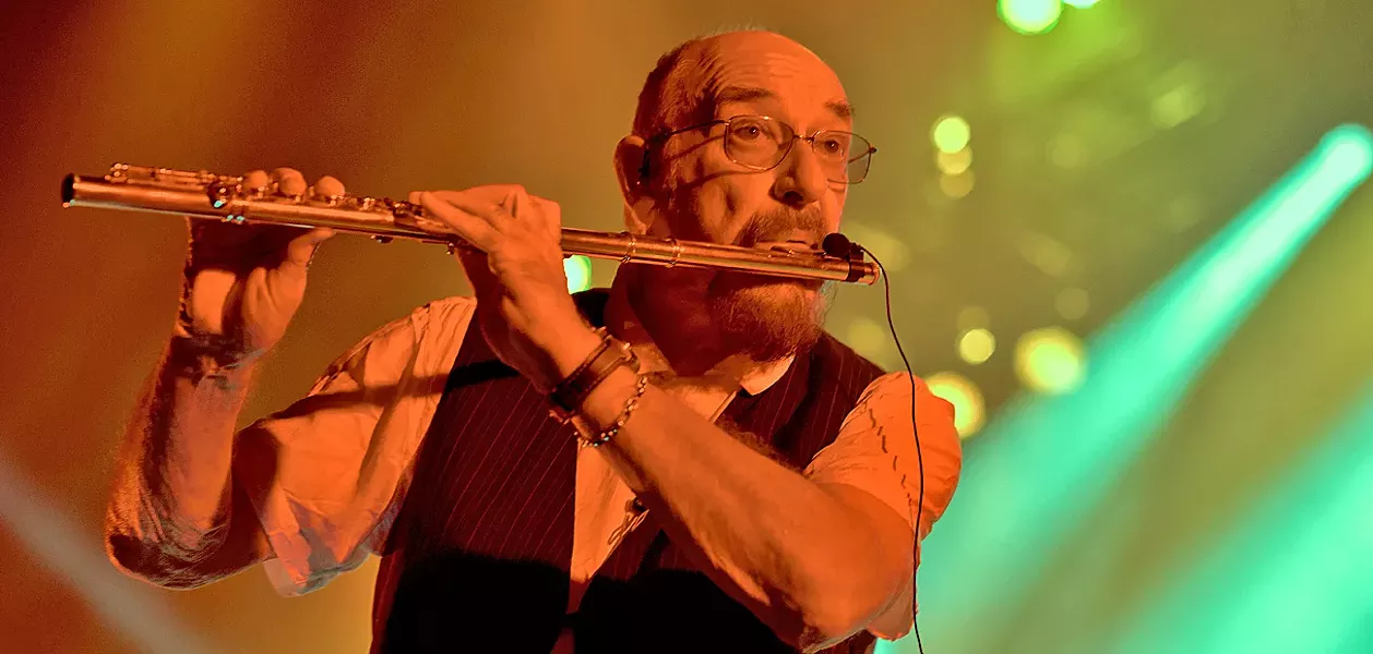 ROCK FLUTE! Ian Anderson presents Jethro Tull on June 3, at Vina Robles Amphitheatre, a celebration of the band's 50th anniversary. - PHOTO COURTESY OF JETHRO TULL
