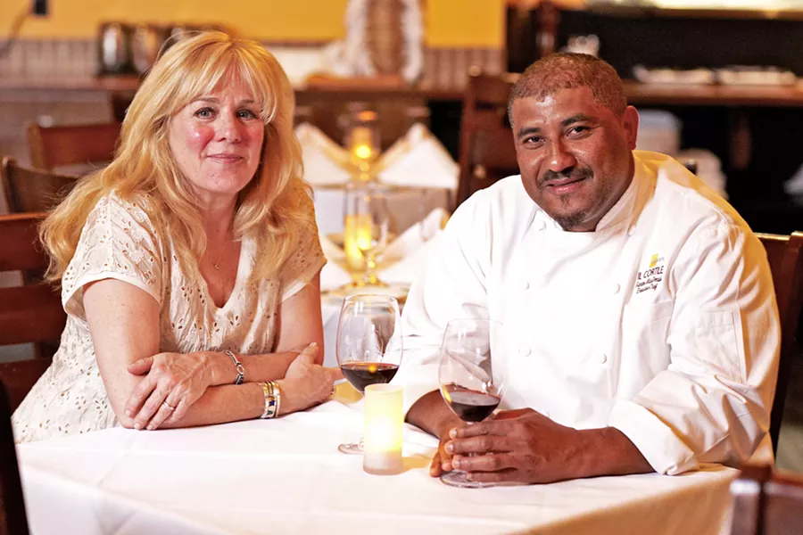 PARK IT Chef/owner Santos MacDonal (right) of Il Cortile Ristorante and La Cosecha Bar + Restaurant in Paso Robles has taken the wheel of a state-of-the-art food truck. Now, with wife and business partner, Carole (left) at his side, the couple is ready to bring a new kind of mobile fare to the masses. - PHOTO COURTESY OF CAROLE MACDONAL