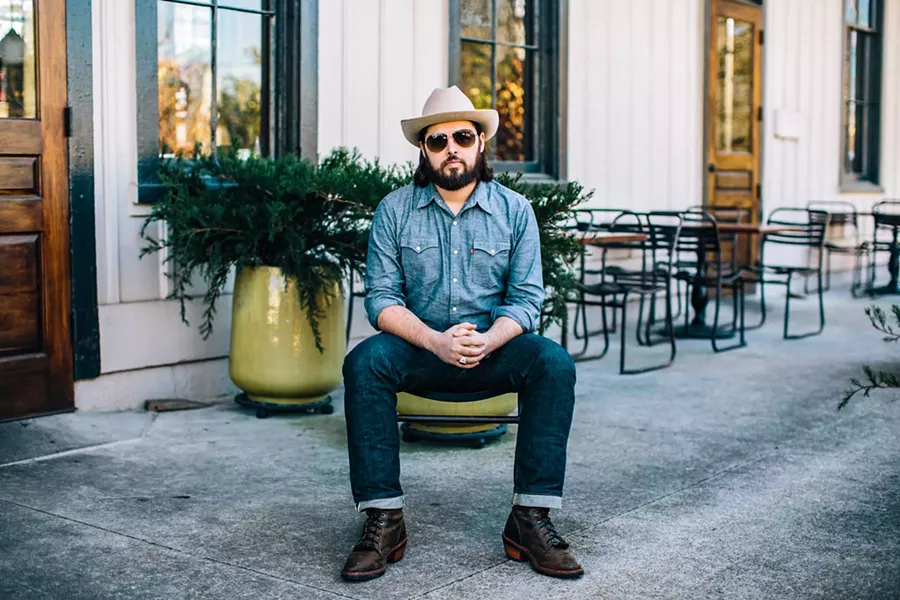 BOOMING VOICE Twang N Bang is bringing North Carolina's badass country singer Caleb Caudle and band to Sweet Springs Saloon on July 10. - PHOTO COURTESY OF CALEB CAUDLE
