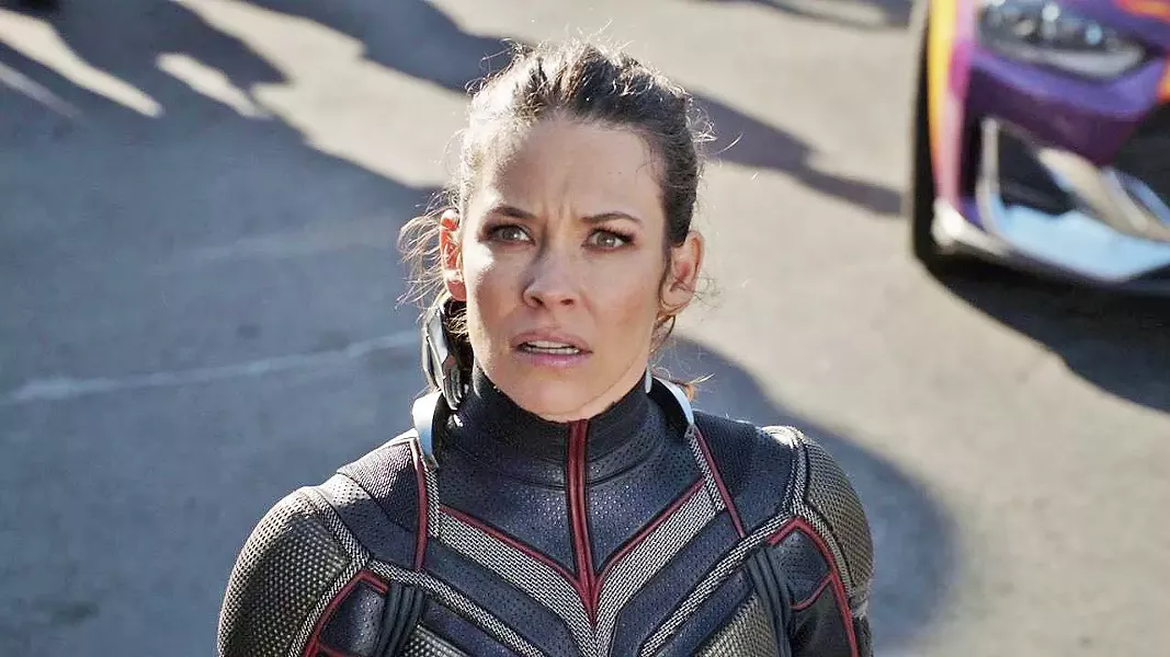 WONDER WASP The Wasp (Evangeline Lilly) brings the brains to the Ant-Man/Wasp duo. - PHOTO COURTESY OF MARVEL AND WALT DISNEY STUDIOS
