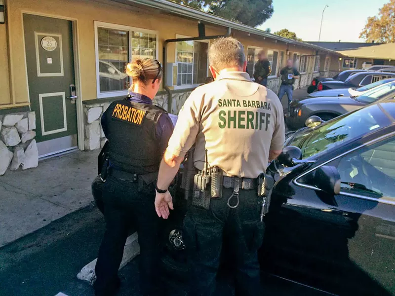 PROBATION CHECK Recently released AB 109 offenders often need help with finding jobs and housing. Without them, they run the risk of reoffending. AB 109 helps fund programs to reduce recidivism. - PHOTO COURTESY OF SLO COUNTY PROBATION DEPARTMENT