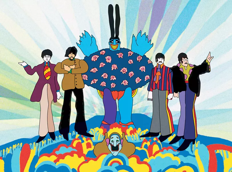 FIGHT THE BLUE MEANIES The Beatles classic 1968 animated adventure comedy Yellow Submarine screens exclusively at The Palm this week. - PHOTO COURTESY OF APPLE CORPS