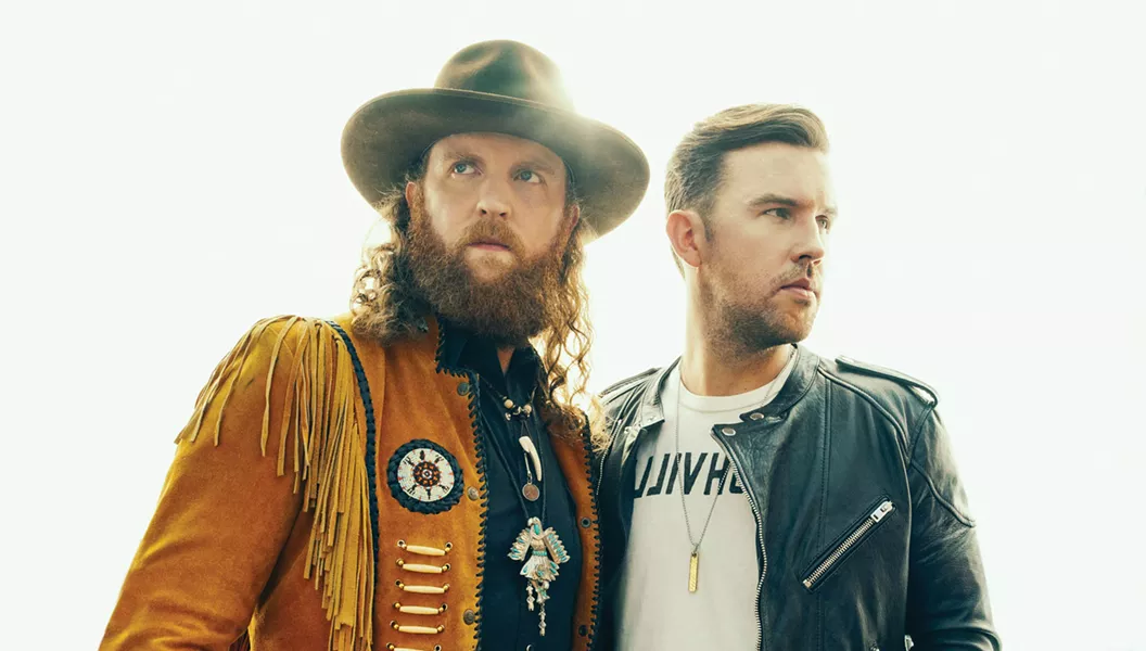 NEW PRINCES OF NASHVILLE Osborne Brothers, hot on the heels of their sophomore effort Port Saint Joe, play Vina Robles Amphitheatre on Oct. 7. - PHOTO COURTESY OF BROTHERS OSBORNE