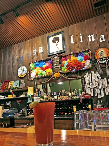 MAMACITA At Rosalina, micheladas are made with a sweet-sour hot sauce along the rim, adding the perfect lip-smacking, spicy kick. - PHOTO BY HAYLEY THOMAS CAIN
