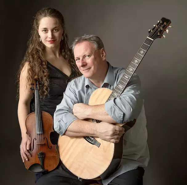 EMERALD ISLE The Painted Sky Concert Series presents an evening of stellar Celtic guitar and violin with Tony McManus and Julia Toaspern on Dec. 16. - PHOTO COURTESY OF TONY MCMANUS AND JULIA TOASPERN