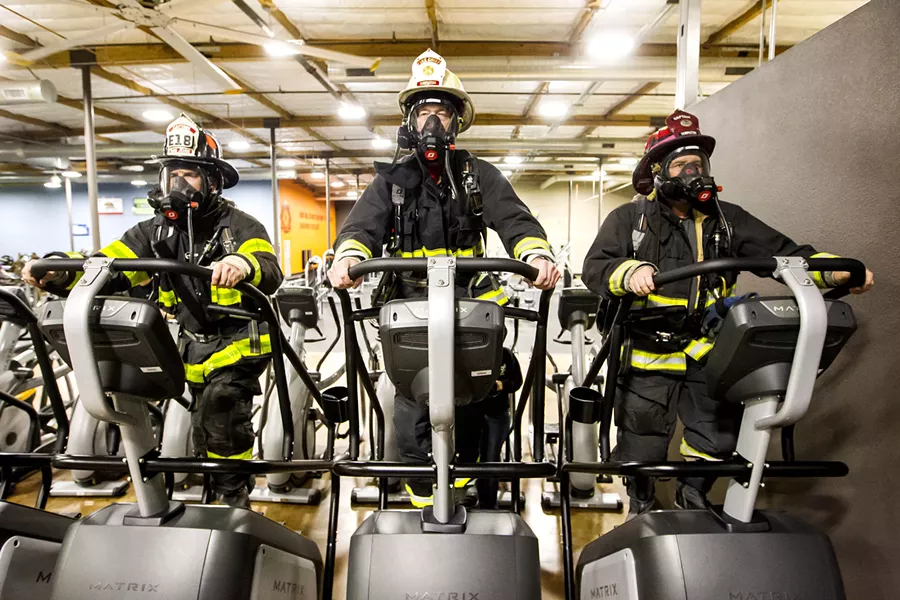 SMOLDERING FIRE Reserve firefighters in Templeton complete as much training as full-time firefighters, but with less compensation. Fire departments across the county are struggling to maintain full-time firefighters, reserve programs, and their budgets. - FILE PHOTO BY JAYSON MELLOM