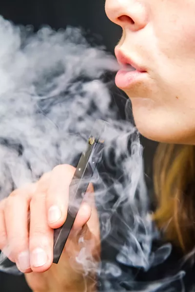 YOUNG ADDICTION San Luis Coastal raises concerns over reports that 30 percent of its 11th graders have vaped more than once. - FILE PHOTO BY JAYSON MELLOM