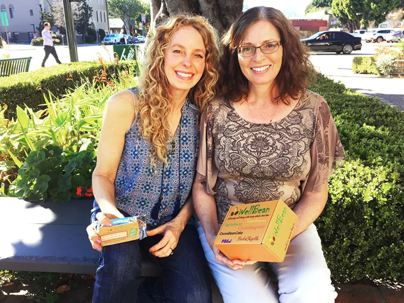 ENRICHED FOODS Decades-old friends Caroline Israel and Patty Czach are teaming up to make a high-nutrient snack packed with an equal serving of beans and fruits. - PHOTO BY KAREN GARCIA
