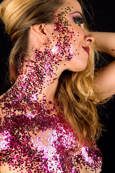 SPARKLE A former tomboy, burlesque dancer Alex Milaychev once eschewed all things girly, including glitter. - PHOTOS COURTESY OF ALEX MILAYCHEV