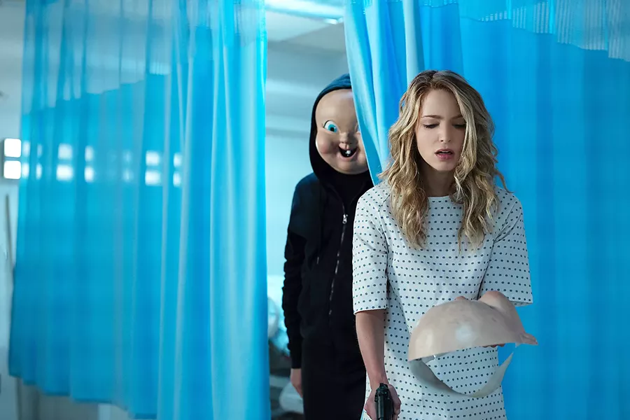 GROUNDHOG DEATH In this sequel about Tree Gelbman (Jessica Rothe), a victim forced to relive her death over and over until she finds her killer, she now discovers that repeated death is easy compared to what lies ahead, in Happy Death Day 2U, opening on Feb. 14. - PHOTO COURTESY OF BLUMHOUSE PRODUCTIONS