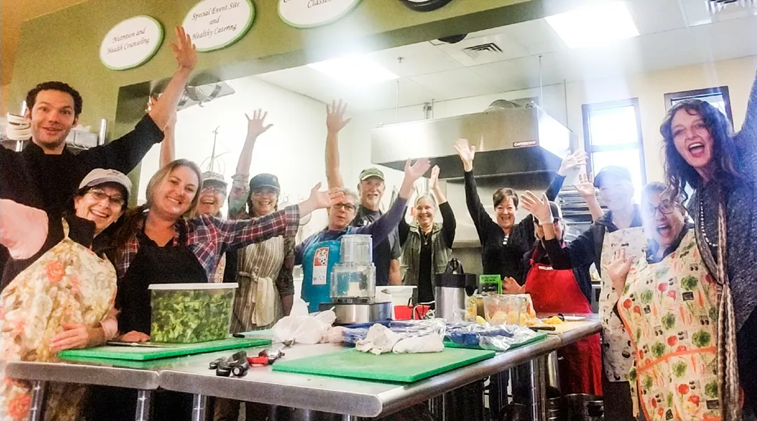 THEY'RE BACK Volunteers at the Wellness Kitchen and Resource Center in Templeton are glad to be back home after an Oct. 21, 2018, fire destroyed their kitchen. - PHOTO COURTESY OF THE WELLNESS KITCHEN