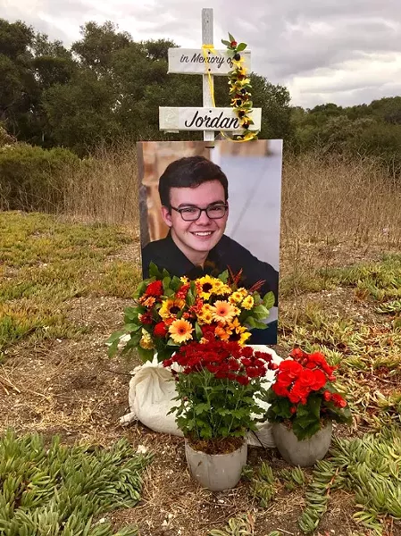 MORE WORK TO BE DONE Caltrans will close the El Campo Road intersection, where Cal Poly student Jordan Grant was killed in an accident, and three others, pending a longer term solution. - PHOTO COURTESY OF JORDAN GRANT'S FACEBOOK MEMORIAL PAGE