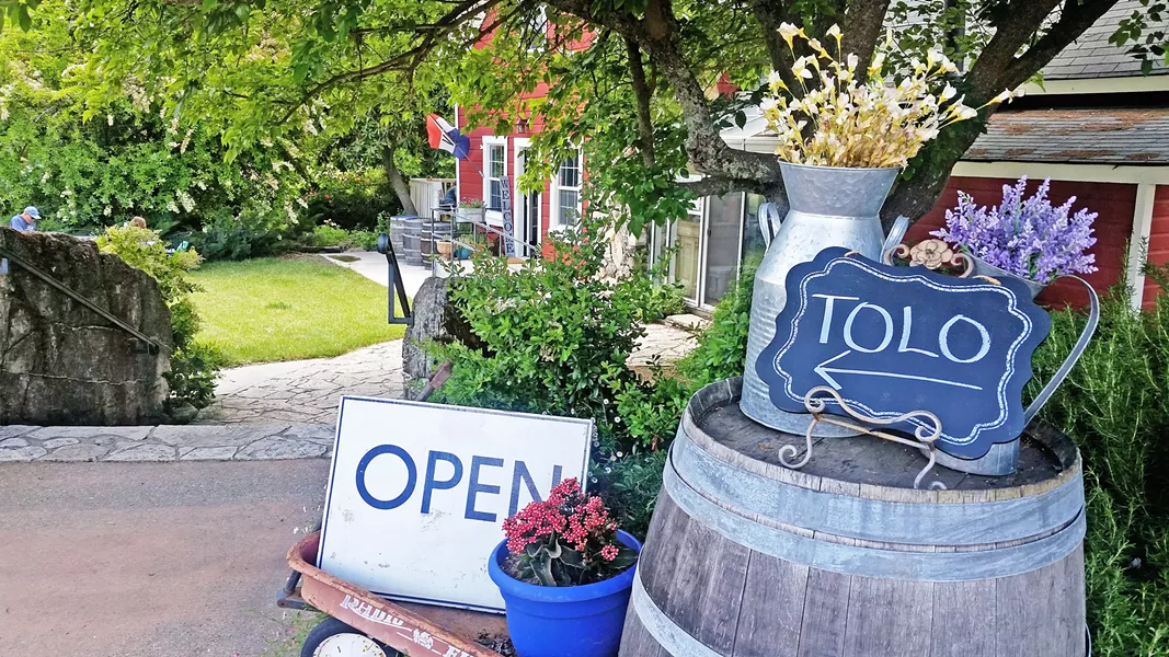 WARM WELCOME Tolo Cellars, located far out in northwestern Paso Robles, off of Adelaida Road, has been one of my family's favorite picnic spots for more than a decade. - PHOTOS BY ANDREA ROOKS