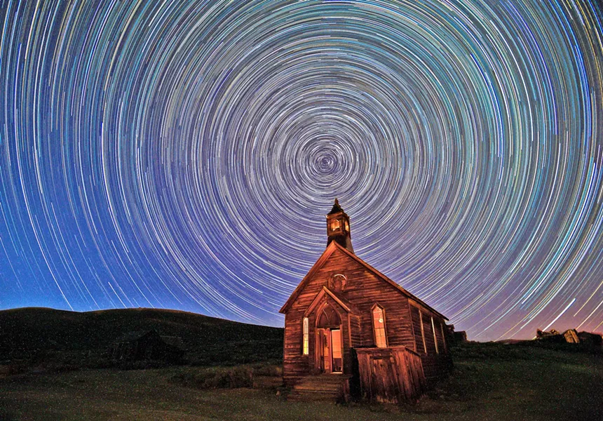 BRIGHT Morro Bay photographer Alice Cahill shot Holy Night in Bodie, California, at night. The piece won Honorable Mention. - PHOTO COURTESY OF ALICE CAHILL