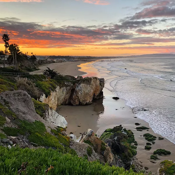 LOCAL Photographer Vanessa Veiock relocated to the Central Coast from the East Coast in July and enjoys taking photos of local spots, like the cliffs at Pismo Beach. - PHOTOS COURTESY OF VANESSA VEIOCK