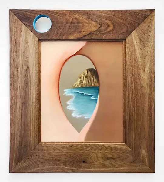 THE ROCK In painting the iconic Morro Rock, artist Maureen St. Vincent tried to capture the art community of San Luis Obispo, which resulted in her piece, Erockita. - IMAGE COURTESY OF MAUREEN ST. VINCENT