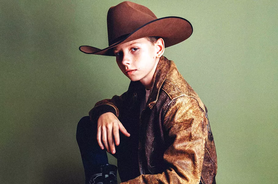 YOUNG GUN Twelve-year-old rising country star Mason Ramsey plays the Fort Frontier Stage in Paso Robles on July 23, during the California Mid-State Fair. - PHOTO COURTESY OF NICK SWIFT