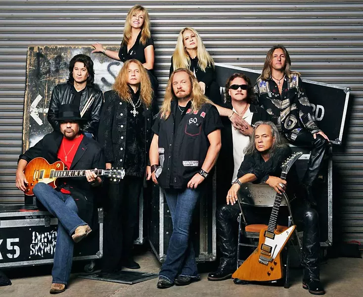 OLD-SCHOOL SOUTHERN ROCKERS Lynyrd Skynyrd headlines the Chumash Grandstand Arena in Paso Robles on July 23, during the California Mid-State Fair. - PHOTO COURTESY OF LYNNYRD SKYNNYRD