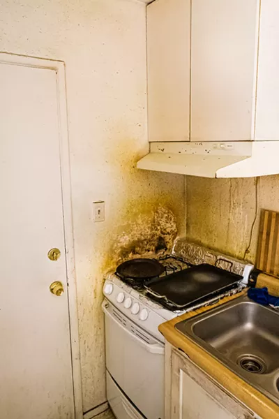 UNRESPONSIVE Grand View tenants have repeatedly asked for repairs unique to their units, but their requests have often been dismissed. - PHOTOS BY JAYSON MELLOM