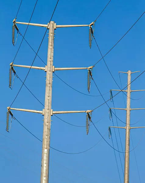 ELECTRIC FUTURE PG&E infrastructure across the state is increasingly carrying electricity procured by community choice energy providers. - PHOTOS BY JAYSON MELLOM