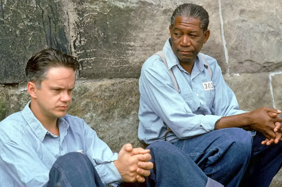 FRIENDSHIP The Shawshank Redemption (1994), starring Tim Robbins and Morgan Freeman, celebrates its 25th anniversary with screenings on Sept. 22, 24, and 25, at Downtown Centre Cinemas. - PHOTO COURTESY OF CASTLE ROCK ENTERTAINMENT