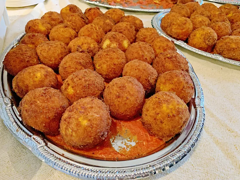 SAVORY GOODS The New Times editorial crew can't really get over the arancini and crocchette served up by Flour House—delicious. - PHOTO BY CAMILLIA LANHAM