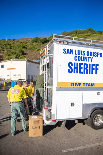 RECOVER Dive teams like SLO County's are an auxiliary service of sheriffs' departments and conduct search and recovery operations for victims or evidence in water bodies. - PHOTO BY JAYSON MELLOM