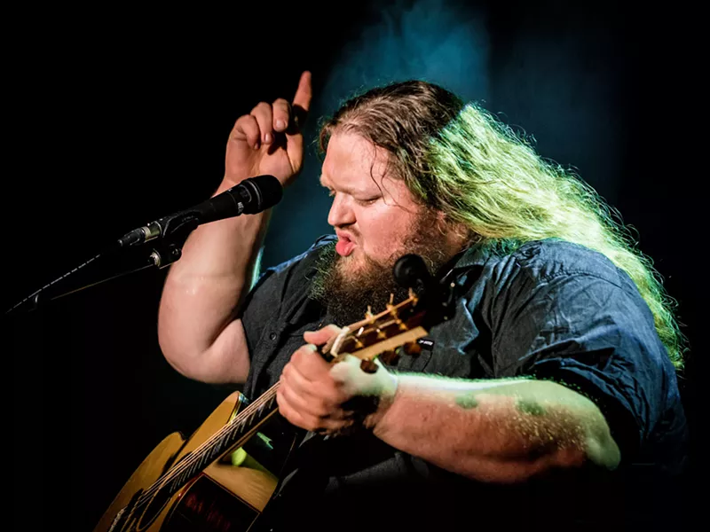 STUBBY FINGERS Amazing, bluesy Matt Andersen is one of three performers playing KCBX's Winter Oak Roots Rising! show on Nov. 15, at the Cuesta College Performing Arts Center. - PHOTO COURTESY OF MATT ANDERSEN