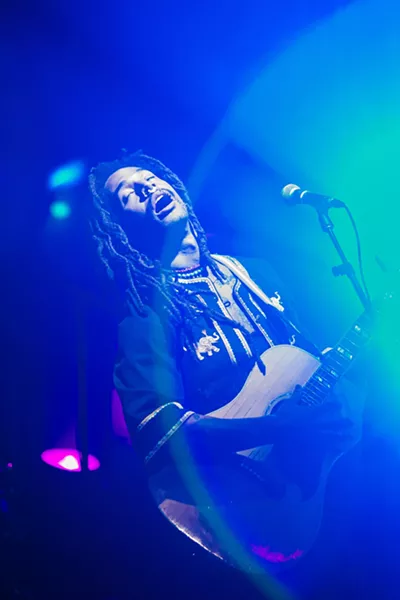BEST OF THE BEST Danté Marsh, winner of New Times Music Awards' R&B/Blues genre, also won Best Live Performance on Nov. 8, in the SLO Brew Rock Event Center. - PHOTO BY JAYSON MELLOM