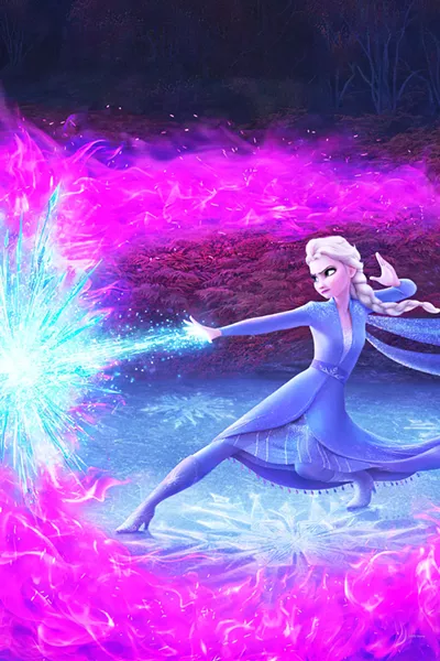 ICE QUEEN Elsa (voiced by Idena Menzel) uses her powers to control ice as she searches for the origins of those powers. - PHOTOS COURTESY OF WALT DISNEY ANIMATION STUDIOS