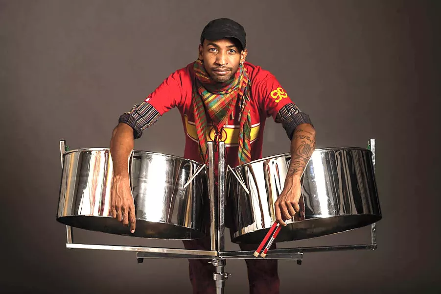 STEEL PAN STAR The incredible Jonathan Scales Fourchestra plays a free show at The Siren on Dec. 19. - PHOTO COURTESY OF THE JONATHAN SCALES FOURCHESTRA