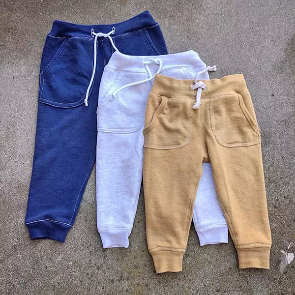 UPCYCLED Arroyo Grande-based seamstress Rachael Hansen makes children's sweatpants out of adult hoodies. - PHOTO COURTESY OF RACHEL HANSEN