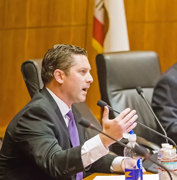 TRANSPARENCY A new Assemblyman Jordan Cunningham (R-San Luis Obispo) bill would extend the public’s access to personnel records of police officers accused of sexual assault. - FILE PHOTO BY JAYSON MELLOM