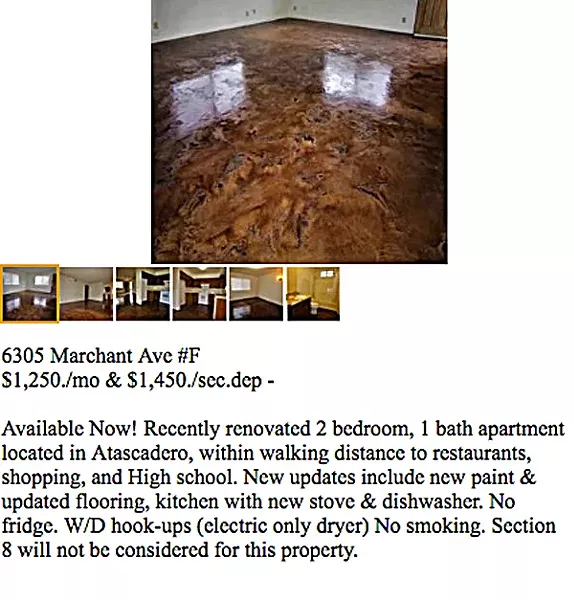 'NO SECTION 8' Although a new law making it illegal for landlords to discriminate against Section 8 recipients went into effect on Jan. 1, some still are. - SCREENSHOT FROM CRAIGSLIST