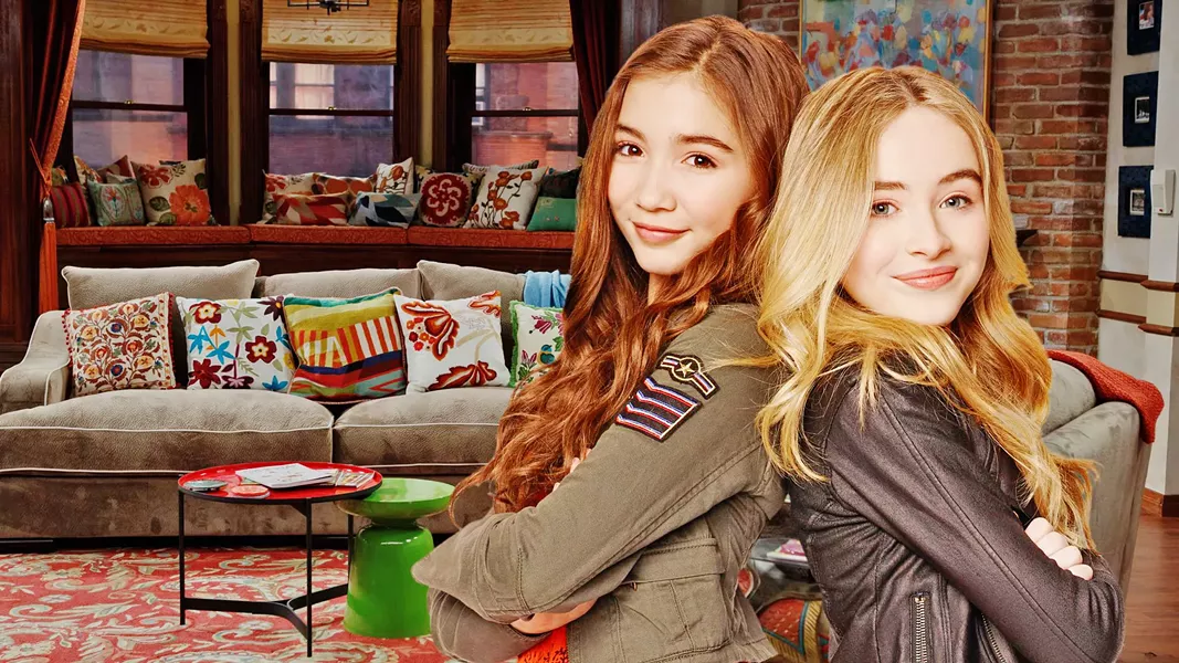 THUNDER! LIGHTNING! In Girl Meets World, Riley Matthews (left)—daughter of Cory Matthews and Topanga Lawrence-Matthews of Boy Meets World fame—and best friend Maya Hart (right) navigate middle school and high school with the help of their friends and family. The show is at once deep, dear, and optimistic. - PHOTO COURTESY OF DISNEY PLUS