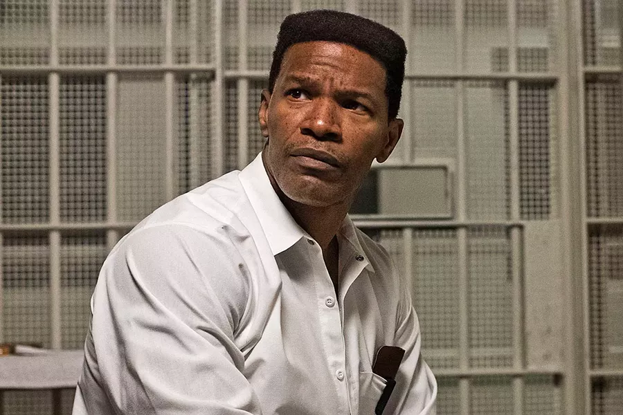 FINDING JUSTICE Just Mercy tells the true story of death row convict Walter McMillian (Jamie Foxx), who in 1987 was sentenced to die for a murder he didn't commit. - PHOTO COURTESY OF ENDEAVOR CONTENT