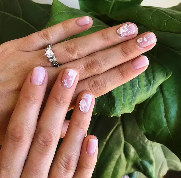 LITTLE DETAILS Whatever a bride desires for her nail set can be made possible by the creative nail technicians of Pinkies Up. - PHOTO COURTESY OF YESSIE NOJAS