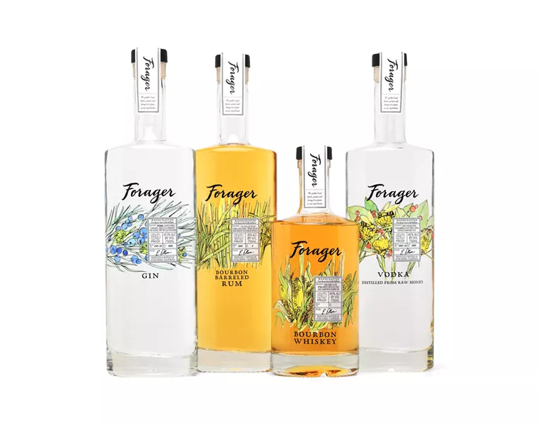 HANDCRAFTED LOCAL SPIRITS Forager is a family of uniquely handcrafted single-batch spirits made locally and bottled at the Central Coast Distillery in Atascadero. - PHOTOS CONTRIBUTED BY CENTRAL COAST DISTILLERY