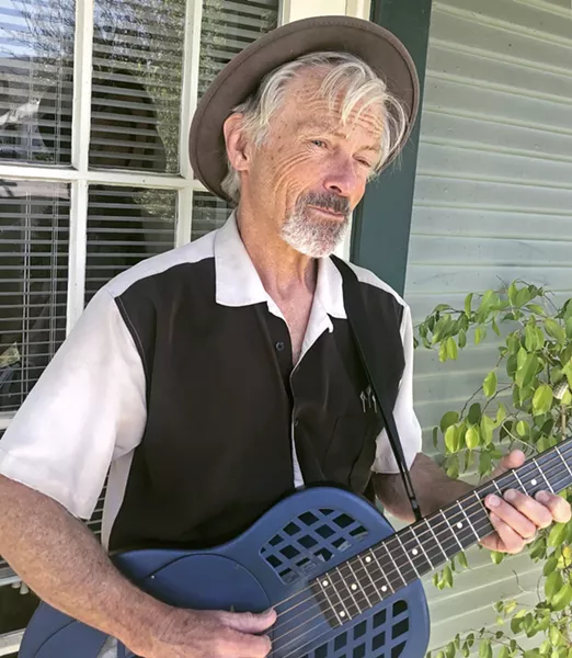 GOOD ADVICE Ted Waterhouse recently penned the COVID-19 song "Six Feet Apart Or Six Feet Under." He and his band The Jump Jax play a livestreaming concert on April 26 on the Basin Street Regulars' Facebook page. - PHOTO COURTESY OF CHERI MASON
