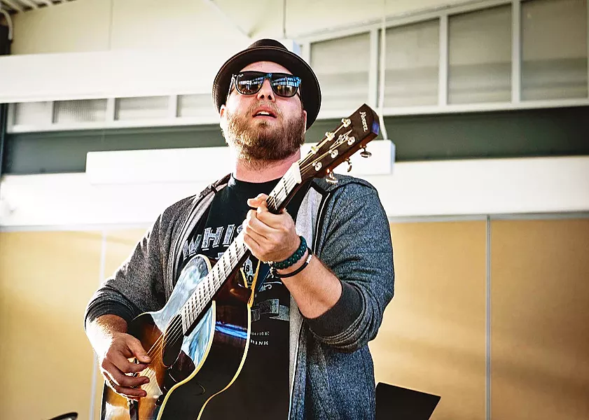 STAY POSITIVE Soulful Americana singer-songwriter Matt Saurez plays a weekly "Gettin' Weird Wednesday's @530/Beer30" on his Facebook page, happening again on May 6. - PHOTO COURTESY OF MATT SAUREZ