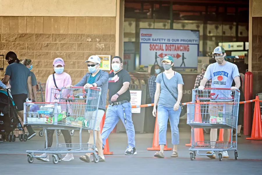 PERSONAL CHOICE SLO County officials have left it up to the individual and the business owner to decide whether wearing a face mask is a requirement. - PHOTOS BY JAYSON MELLOM
