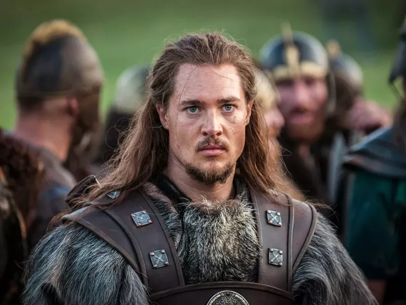 A MAN DIVIDED Uhtred of Bebbanburg (Alexander Dreymon) plays a Saxon noble kidnapped and raised by the Viking Danes, dividing his loyalties between the two factions fighting to control what will become England, in the Netflix series The Last Kingdom. - PHOTO COURTESY OF THE BBC