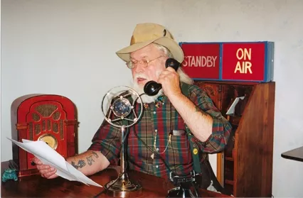 DEAD BUT NOT GONE : U. Utah Phillips, the deceased folk singer and raconteur, will live on in a new locally aired TV series, Loafer’s Glory: The Hobo Jungle of the Mind, broadcast on Public Access Channel 2 beginning Sept. 2. - PHOTO COURTESY OF DAVID BAUMGARTEN