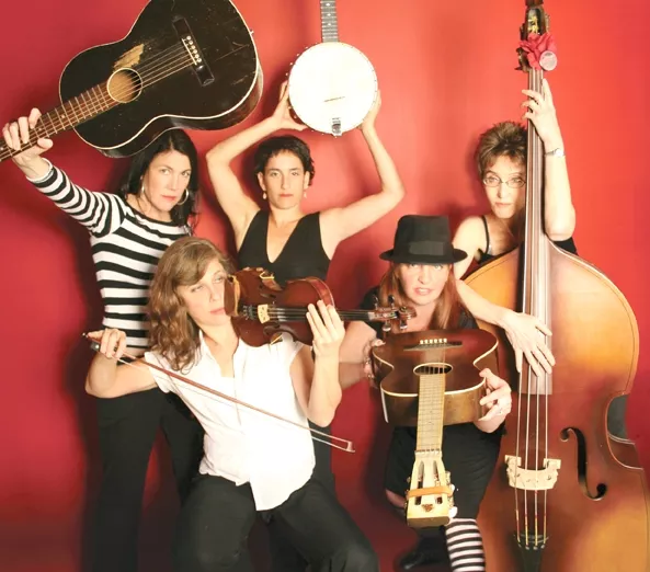 REIGNING WOMEN: The Red Barn Community Music Series has all-female, old-time music sirens The Stairwell Sisters coming to Los Osos’s Red Barn on May 17. - PHOTO COURTESY OF THE STAIRWELL SISTERS